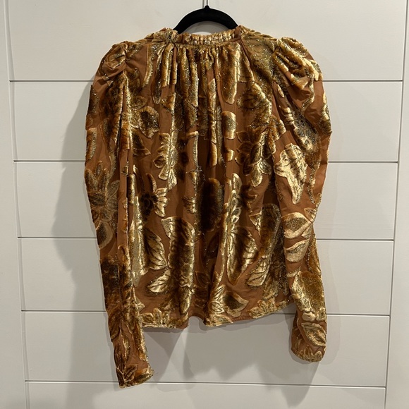 Ulla Johnson rose gold Camilla blouse - Picture 10 of 12